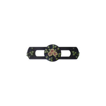 Delaney's Rose Pull Dark Brass/yellow Coral Flower NHP-671-DB-D