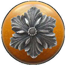 Opulent Flower/Maple Knob