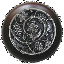 Grapevines/Dark Walnut Knob