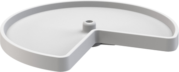 Rev-A-Shelf 24 in Polymer Kidney Lazy Susan, Single 3471-24-52