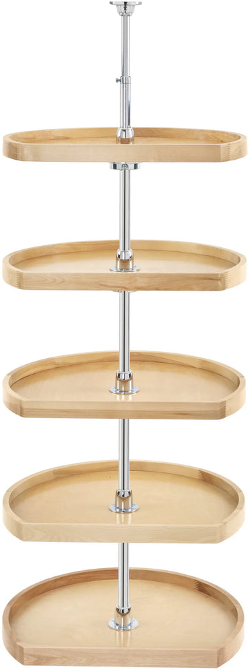 Rev-A-Shelf 20 in Wood Pantry D-Shape Lazy Susans 4265-20-52