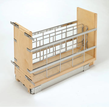 Rev-A-Shelf 5 in Tray Divider, Foil & Wrap Organizer Soft-Close 447-BCBBSC