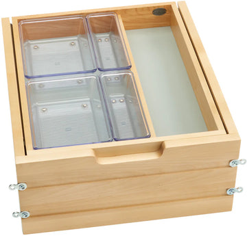 Rev-A-Shelf 18 in Vanity Tiered Drawer Only & Full Access 4VDOT-419FL