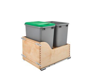 Rev-A-Shelf Double 35 Qrt Pull-Out Waste Container 4WCSC-1835DM-2