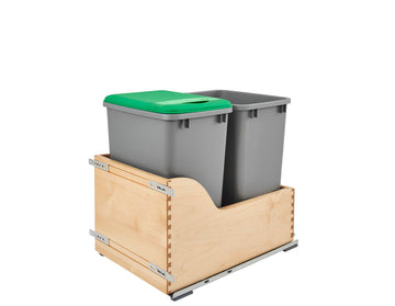 Rev-A-Shelf Double 35 Qrt Pull-Out Waste Container 4WCSC-1835DMND-2