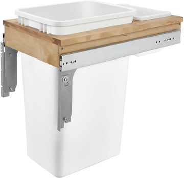 Rev-A-Shelf 50 Qrt Top mount Waste Container 4WCTM-1550DM1-343-FL