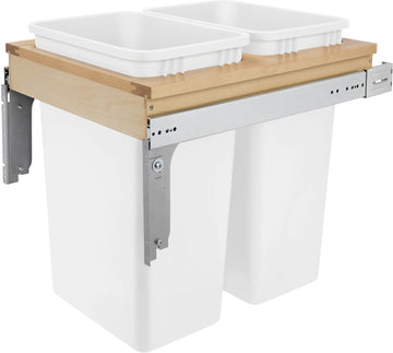 Rev-A-Shelf Double 50 Qrt Top mount Waste Container 4WCTM-2150DM-2
