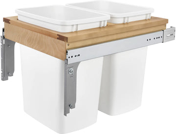 Rev-A-Shelf Double 35 Qrt Top mount Waste Container 4WCTM-21DM2-162