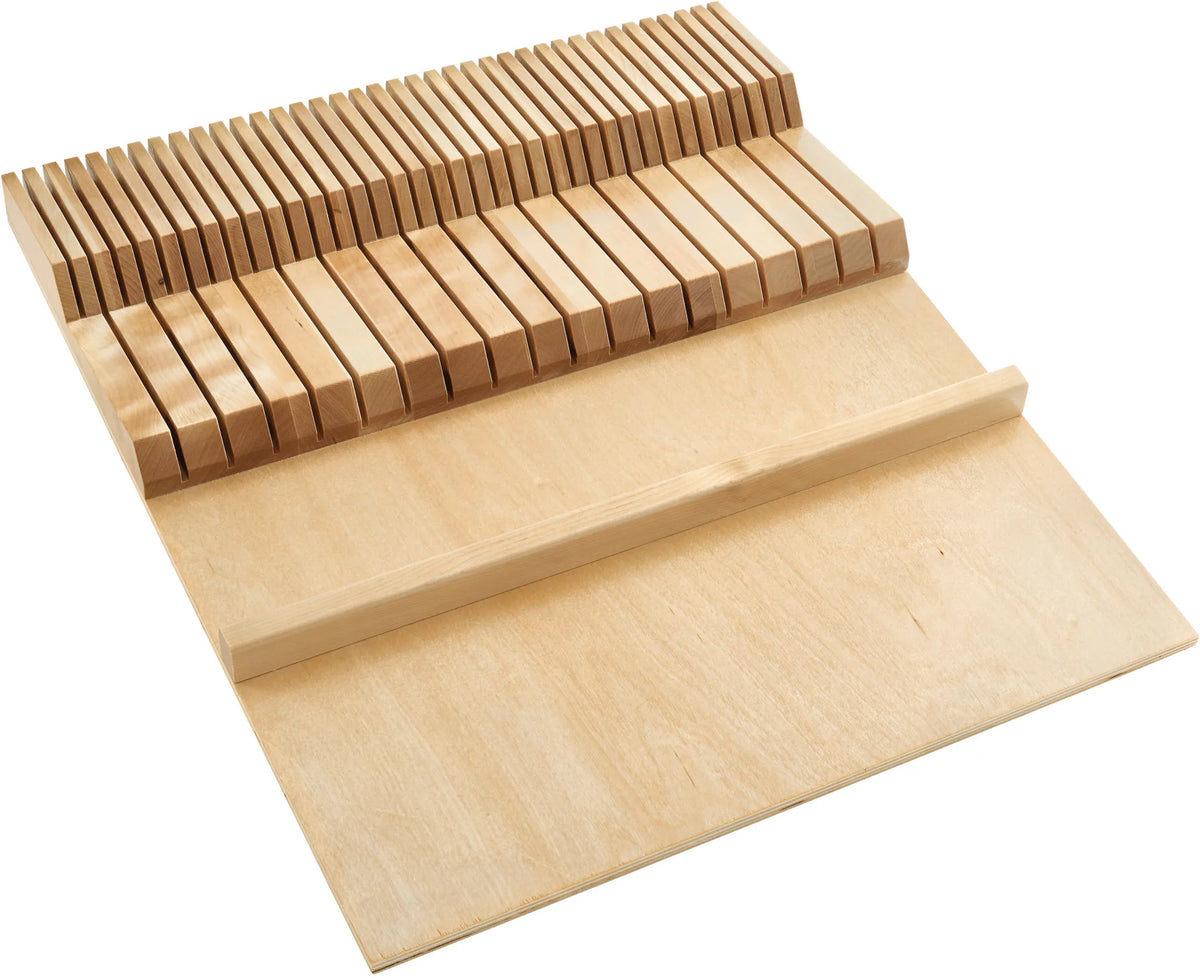 Rev-A-Shelf Double Knife Block Drawer Insert-Wood 4WDKB-1