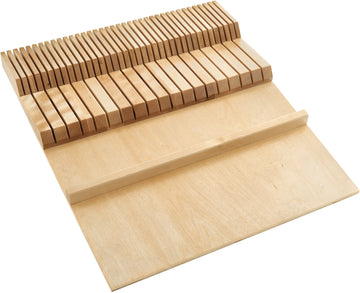 Rev-A-Shelf Double Knife Block Drawer Insert-Wood 4WDKB-1