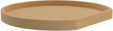 Rev-A-Shelf 20 in Wood D-Shape Lazy Susan Shelf Only 4WLS201-20