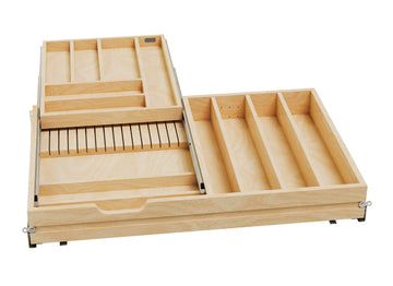 Rev-A-Shelf 33 in 2-Tiered Cutlery Drawer Soft Close 4WTCD-36HSC-1