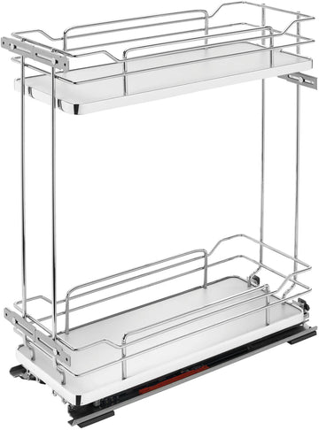 Rev-A-Shelf Two-Tier Wire Organizer with Blum Soft-Close 5322-BCSC-8