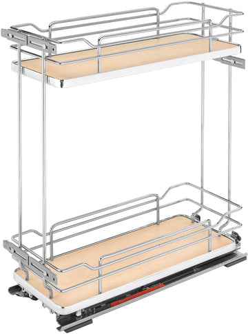 Rev-A-Shelf Two-Tier Wire Organizer with Blum Soft-Close 5322-BCSC-8-MP