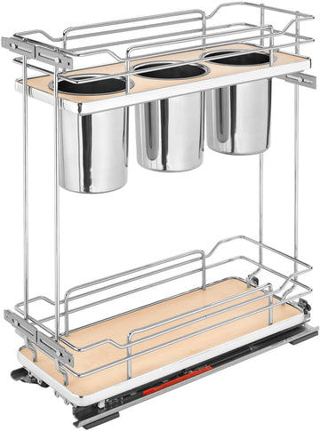 Rev-A-Shelf Two-Tier Utility Organizer with Blum Soft-Close 5322UT-BCSC-8-MP