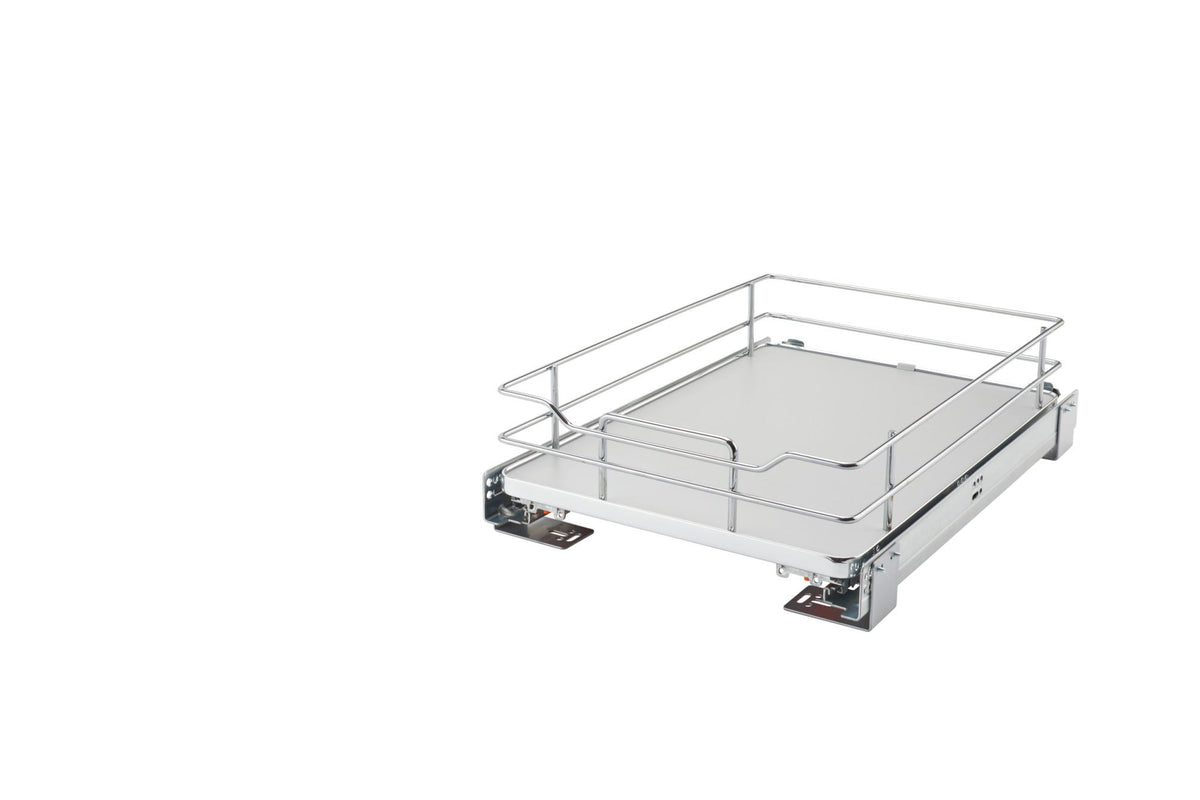 Rev-A-Shelf 15 in Solid Bottom Pullout Baskets w/Soft-Close 5330-15