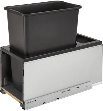 Rev-A-Shelf 30 Qrt LEGRABOX Pull-Out Waste Container w/Soft-Close 5LB-1230SSBL-118