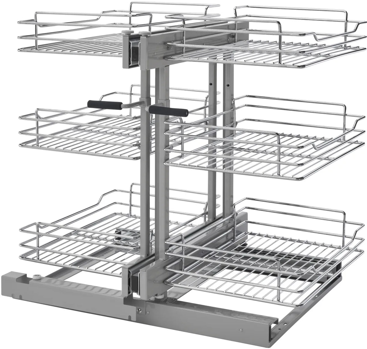 Rev-A-Shelf 15 in Three-Tier Blind Corner Organizer Soft -Close 5PSP3-15SC-CR