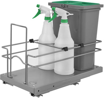 Rev-A-Shelf Sink Base Waste and Cleaning Pullout 5SBWCC-8S-1
