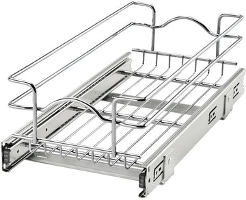 Rev-A-Shelf 9 in x 18 in Single Pull-Out Basket 5WB1-CR-1