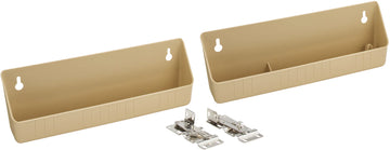 Rev-A-Shelf 11 in Almond Polymer Tip-Out Accessory Trays 6572-11-15-52