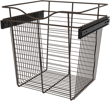 Rev-A-Shelf 18 in Oil Rubbed Bronze Closet Pullout Basket CB-181618ORB-1
