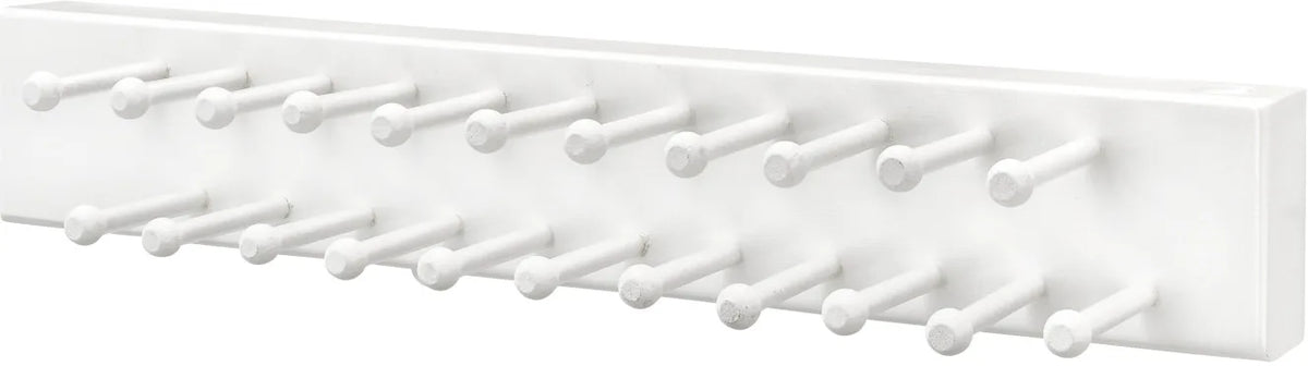 Rev-A-Shelf 14 in White Side mount Tie Rack CWSTR-14W-1