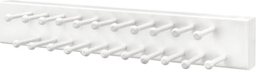 Rev-A-Shelf 14 in White Side mount Tie Rack CWSTR-14W-1