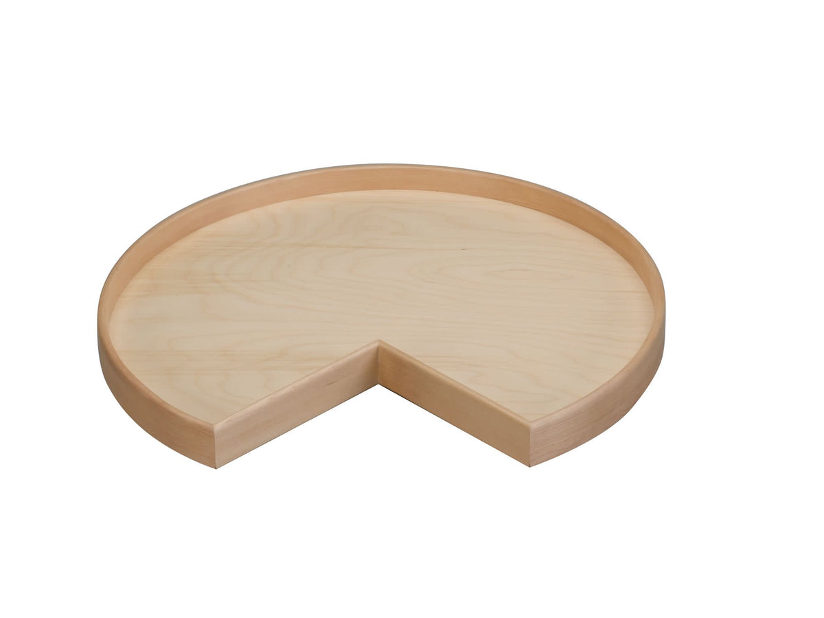 Rev-A-Shelf 28 in Natual Wood Kidney Lazy Susan w/alum bearing LD-4NW-401-BS-1