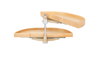 Rev-A-Shelf 32 in Wood Two-Tier Half-Moon Lazy Susans LD-4NW-882-1