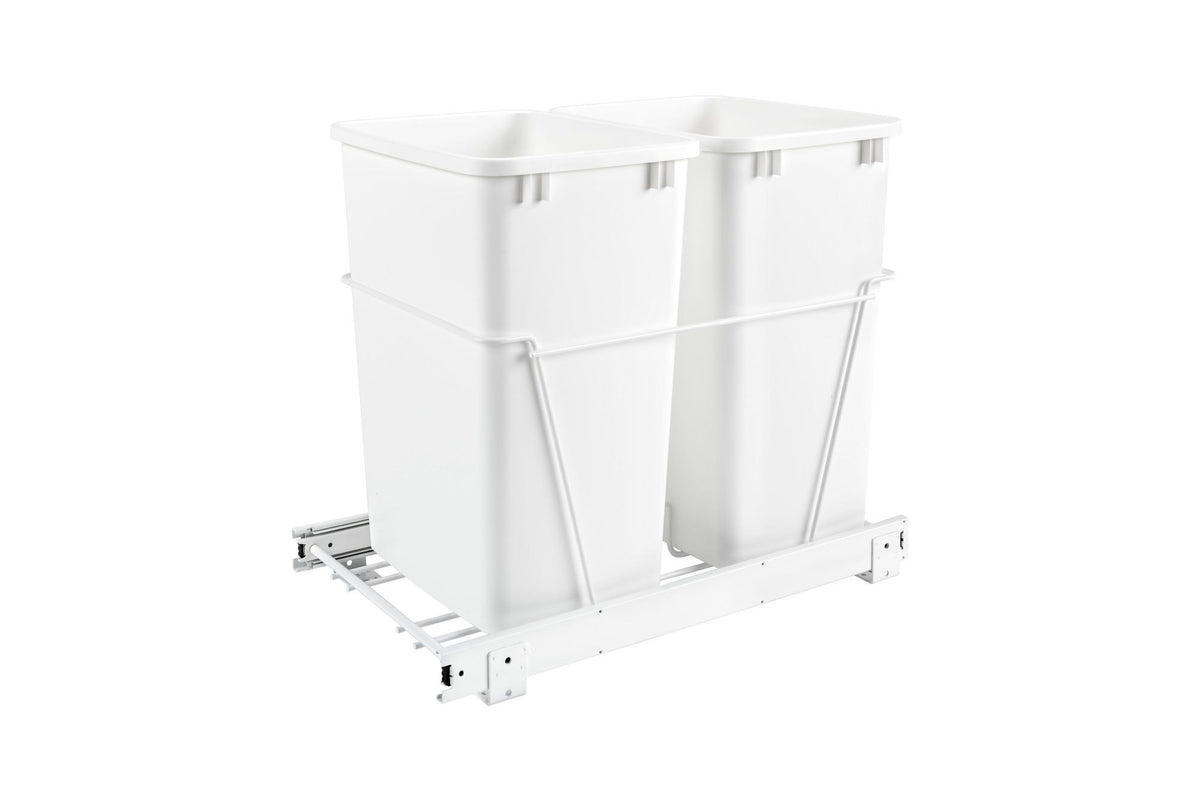 Rev-A-Shelf Double 35 Qrt Pull-Out Waste Containers RV-18PB-2S