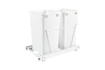 Rev-A-Shelf Double 35 Qrt Pull-Out Waste Containers RV-18PB-2S