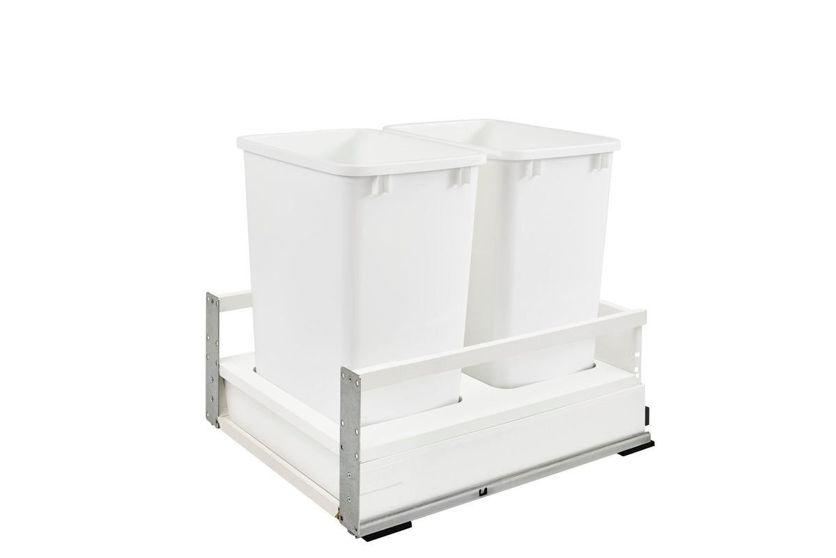 Rev-A-Shelf Double 35 Qrt Tandem Pull-Out Waste Container TWCSC-21DM-2