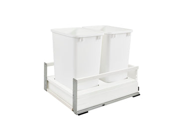 Rev-A-Shelf Double 35 Qrt Tandem Pull-Out Waste Container TWCSC-21DM-2
