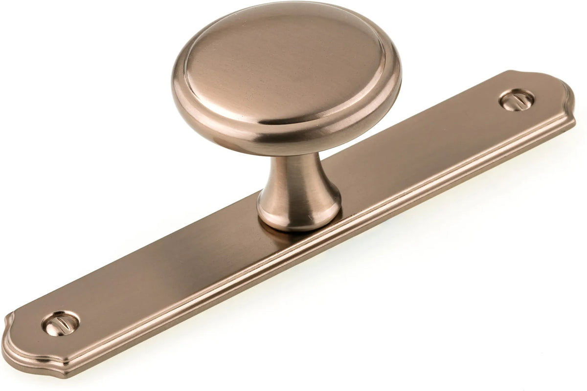 Altadore Transitional Metal Wardrobe Knob and Backplate BP228640CHBRZ