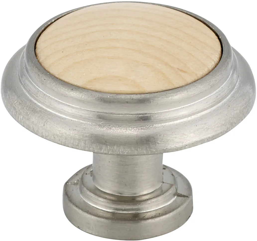 Cherbourg Traditional Metal and Wood Knob BP420195151