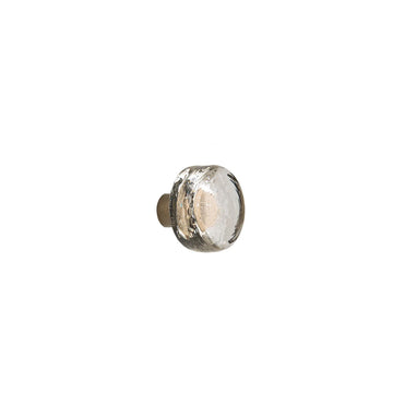 Cast Glass Round Cabinet Knob CK156