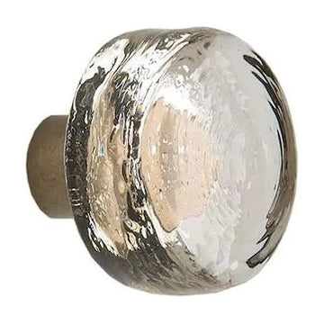 Cast Glass Round Cabinet Knob CK156