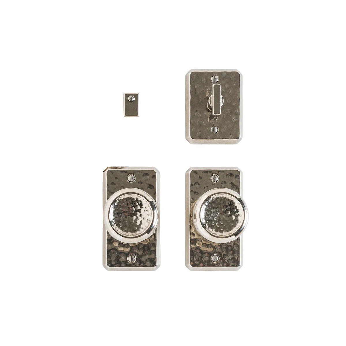 Hammered Privacy Set – 2 1/2″ x 4 1/2″ E30403