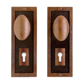 Designer Leather Euro Profile – 76mm x 203mm – BR and chocolate leather