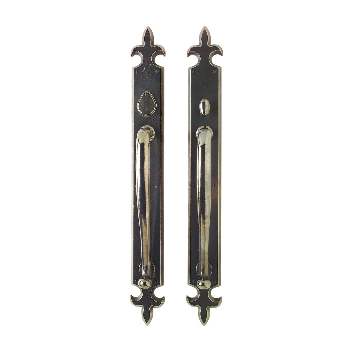 Fleur de Lis Push/Pull Set – 3 1/4″ x 27″ G841