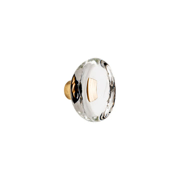 Oval Cast Glass Knob
