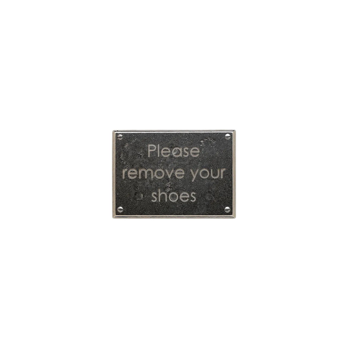 Please Remove Your Shoes Plaque – Century Gothic Font