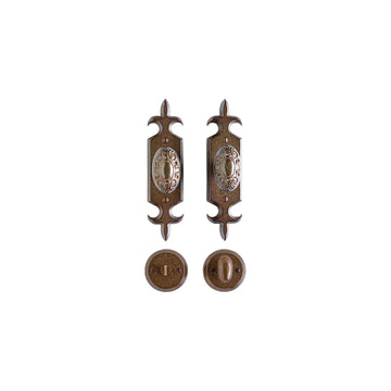 Fleur de Lis Bathroom Lock – 51mm x 203mm SL828