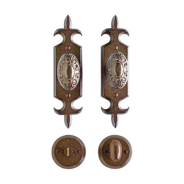 Fleur de Lis Bathroom Lock – 51mm x 203mm SL828