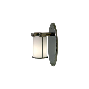 Truss-Ring Sconce – Round Glass – with Oval Escutcheon WS415