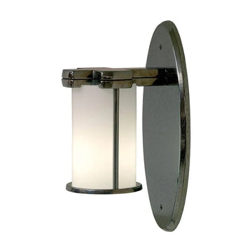Truss-Ring Sconce – Round Glass – with Oval Escutcheon WS415