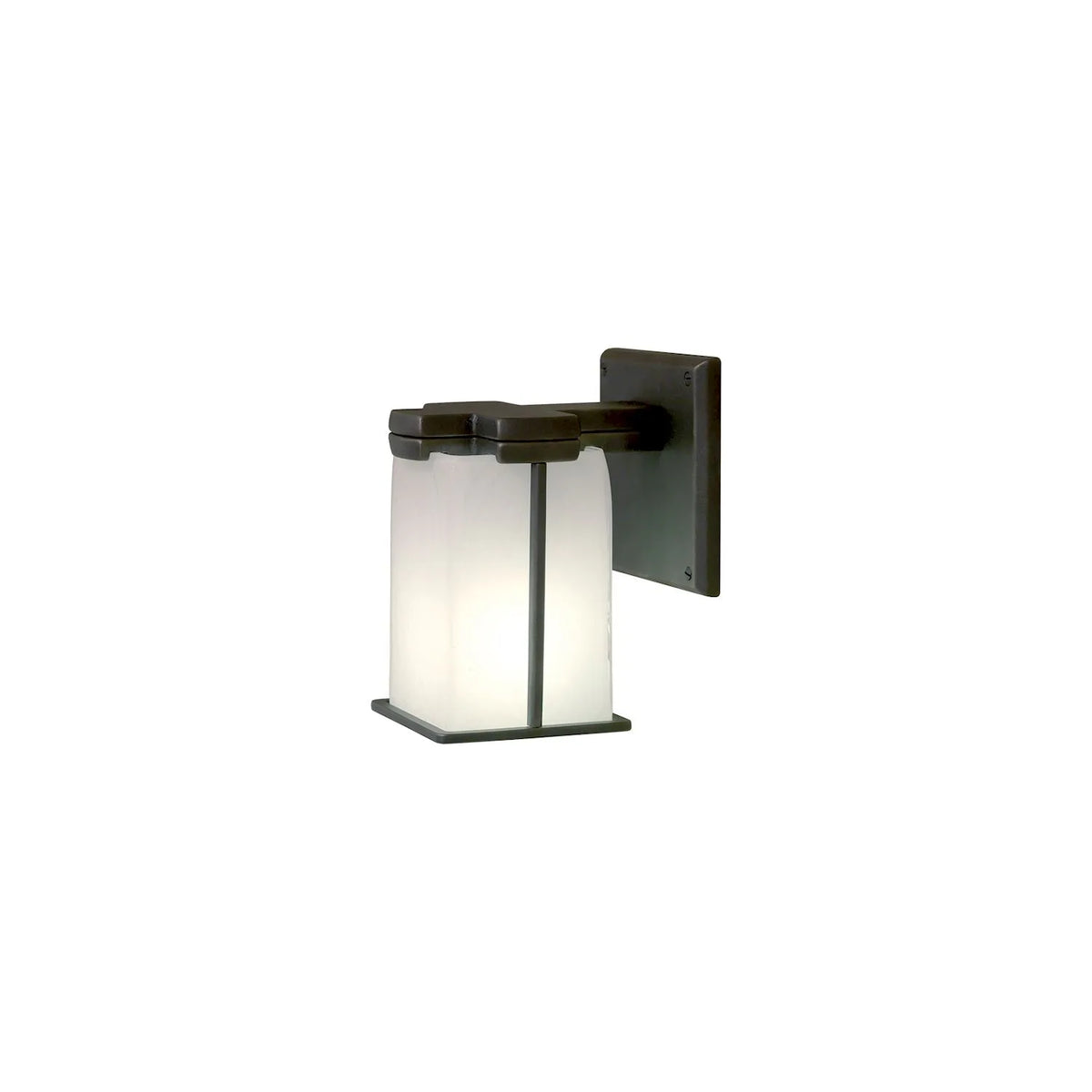 Truss-Ring Sconce – Square Glass – with Square Escutcheon WS418