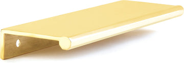 Baker Edge Pull, Unlacquered Brass, 5'' cc, 6-1/4'' Overall 10022-UNBR
