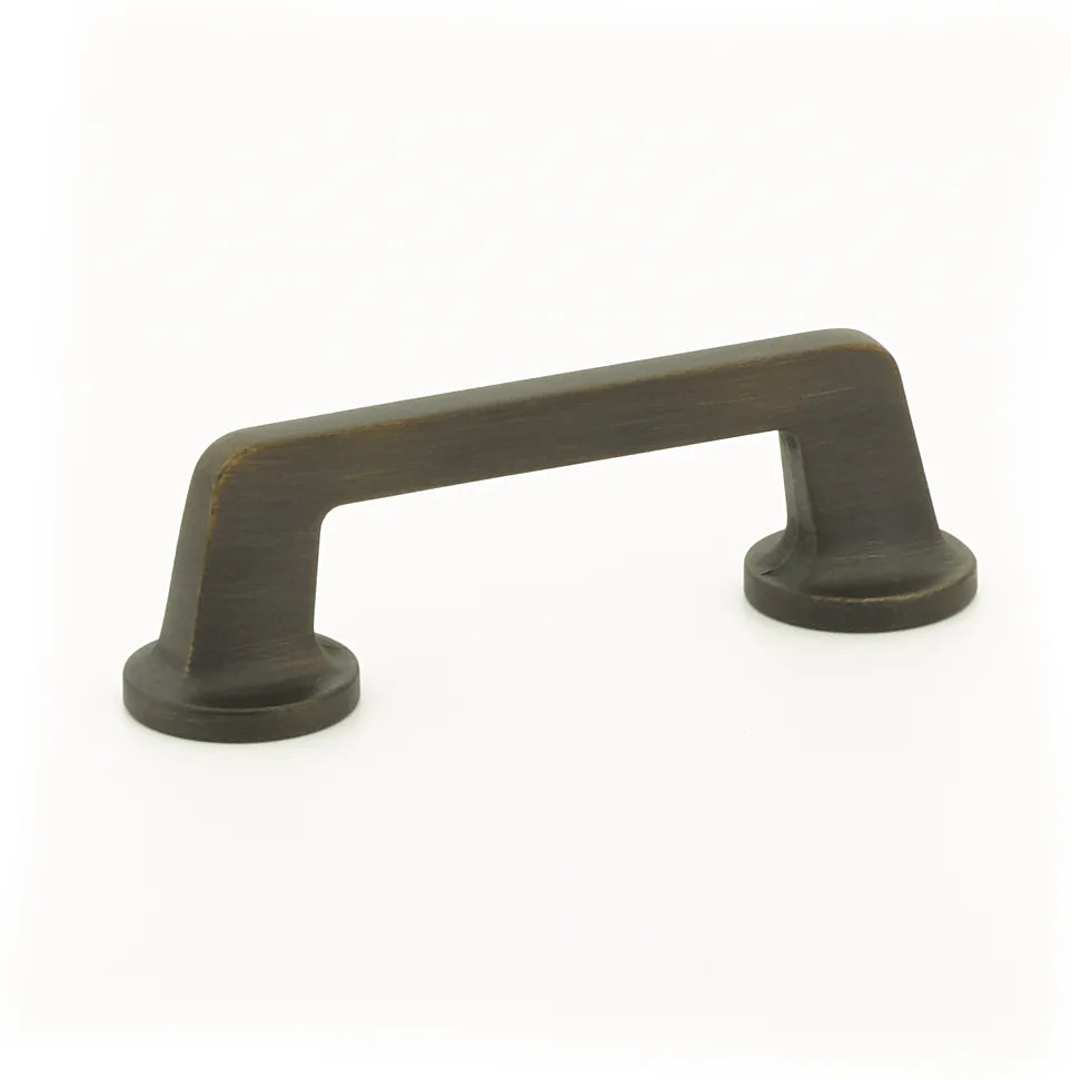 Northport Pull, Round Bases, Ancient Bronze, 3-1/2'' cc 200-ABZ